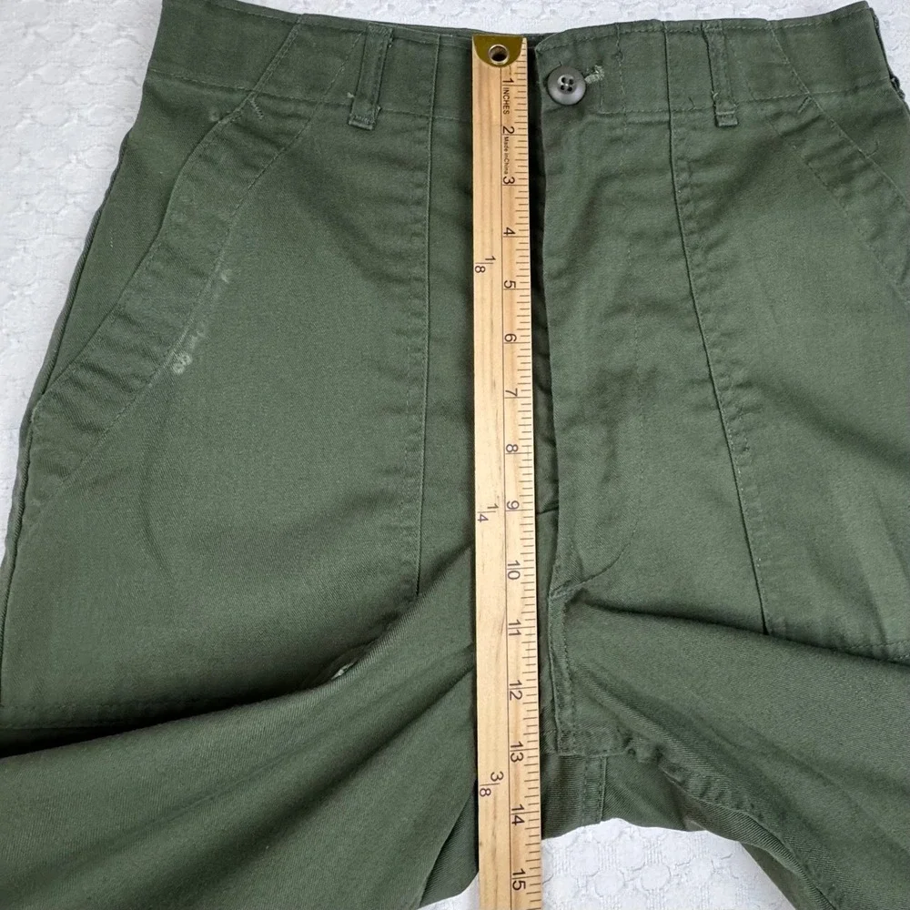 Vintage US Army OG-507 Military Fatigue Trousers Utility Mens 30x31 (fit 28x26)